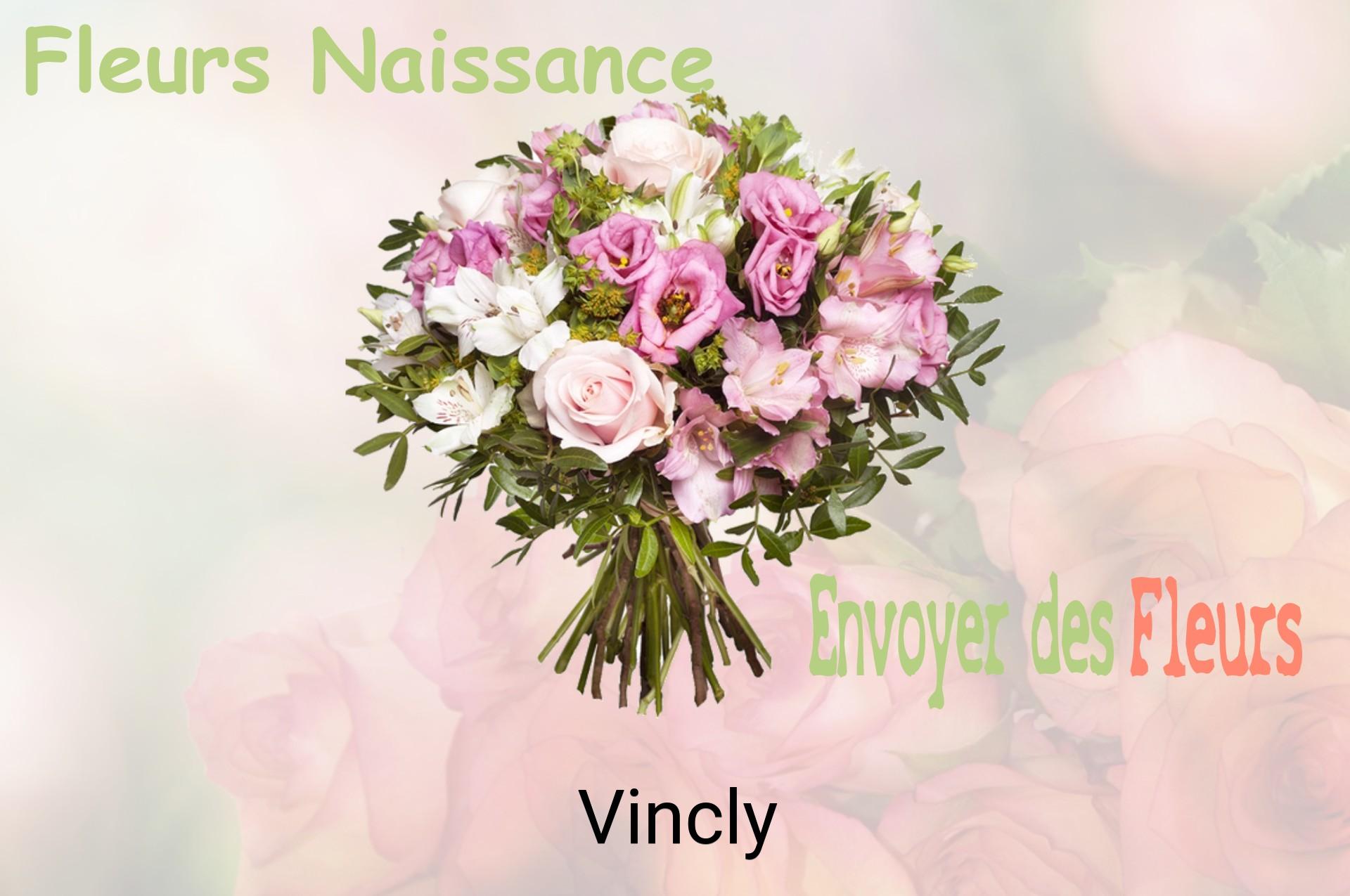 Bouquet de fleurs de naissance livré à Vincly